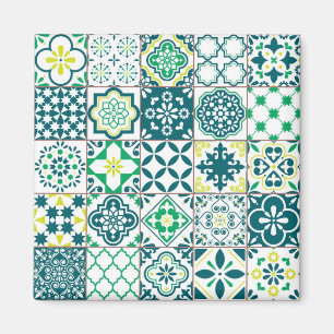 Ceramic tiles pattern magnet