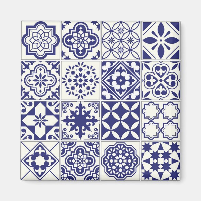 Ceramic tiles pattern magnet (Front)