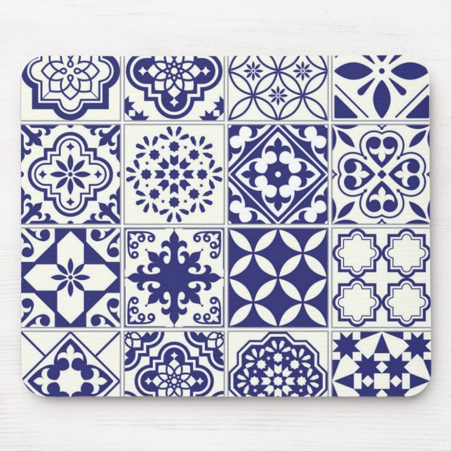 Ceramic tiles pattern mouse mat (Front)
