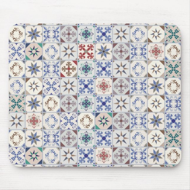 Ceramic tiles pattern mouse mat (Front)