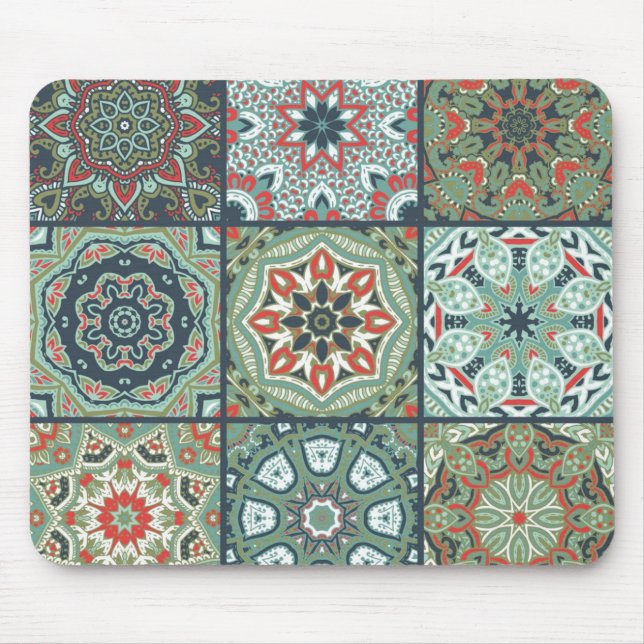 Ceramic tiles pattern mouse mat (Front)
