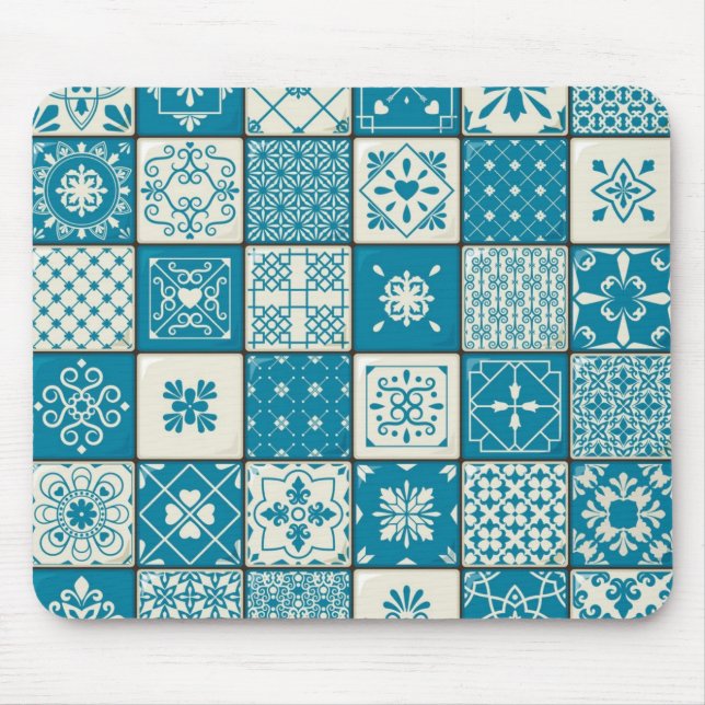 Ceramic tiles pattern mouse mat (Front)