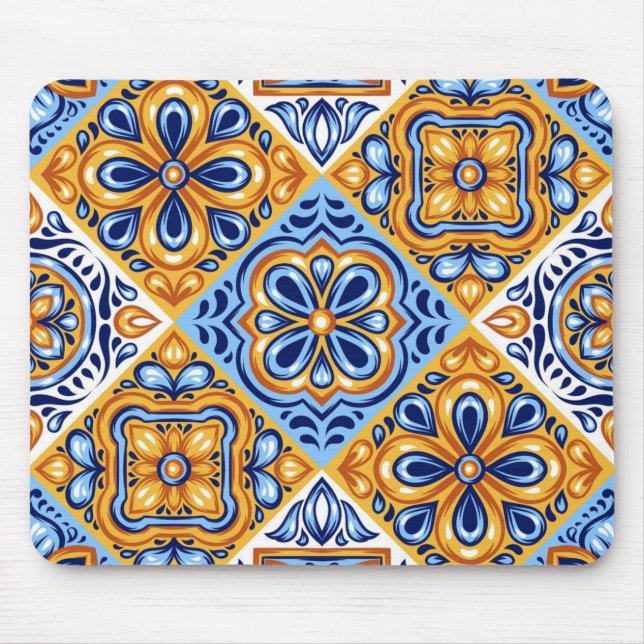 Ceramic tiles pattern mouse mat (Front)