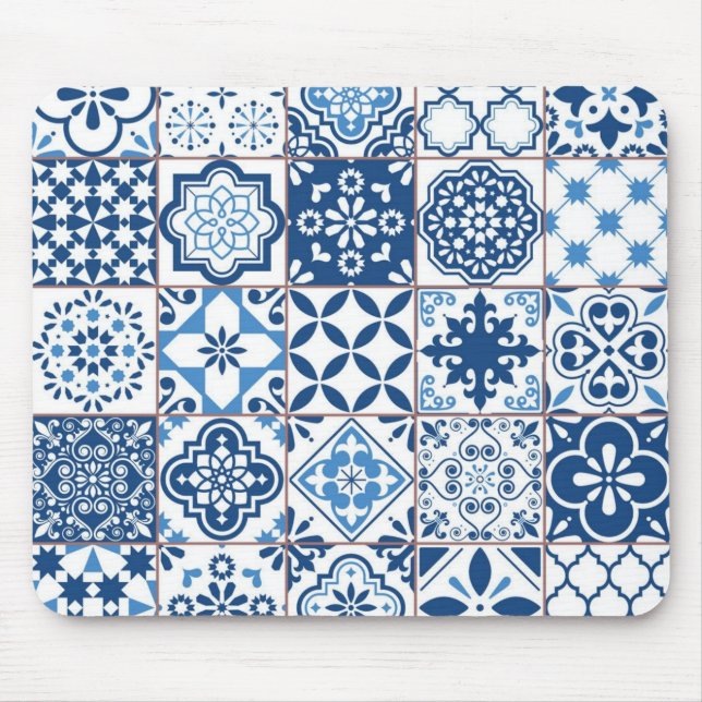 Ceramic tiles pattern mouse mat (Front)