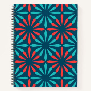 Ceramic tiles pattern notebook