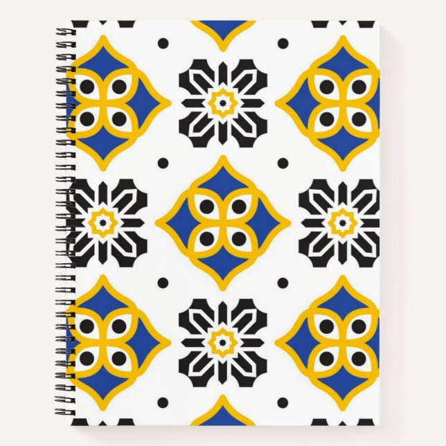 Ceramic tiles pattern notebook (Front)