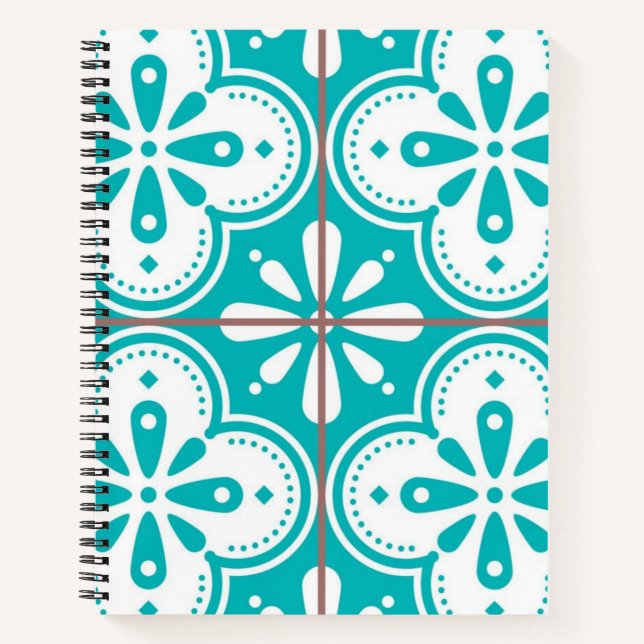 Ceramic tiles pattern notebook (Front)