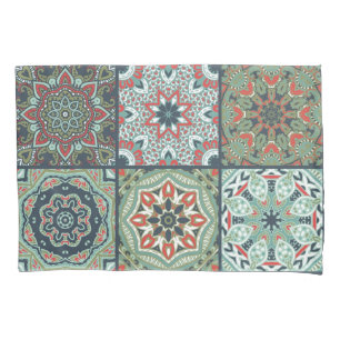 Ceramic tiles pattern pillowcase