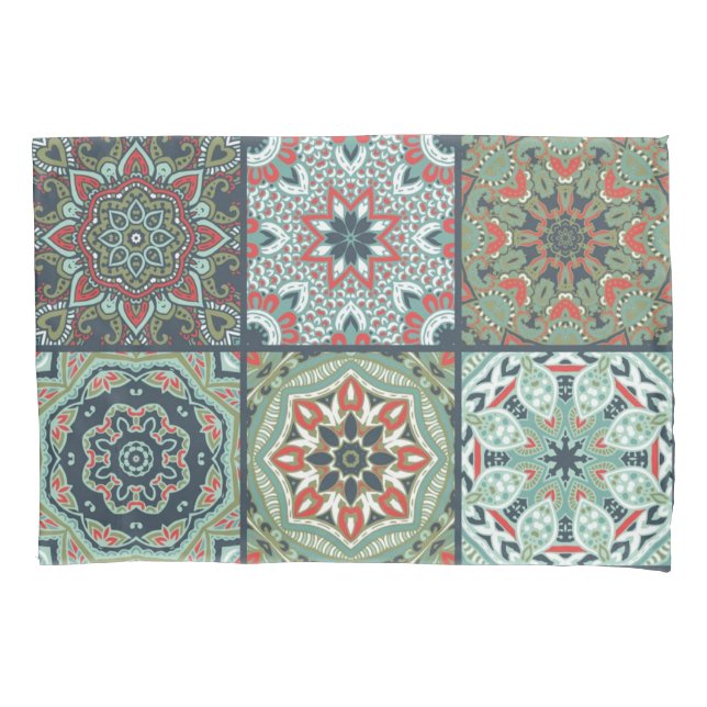 Ceramic tiles pattern pillowcase (Front)