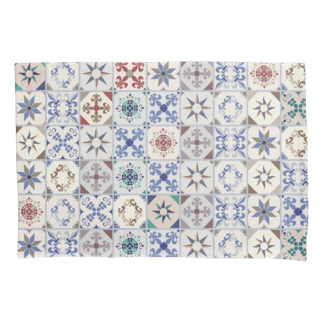 Ceramic tiles pattern pillowcase (Front)