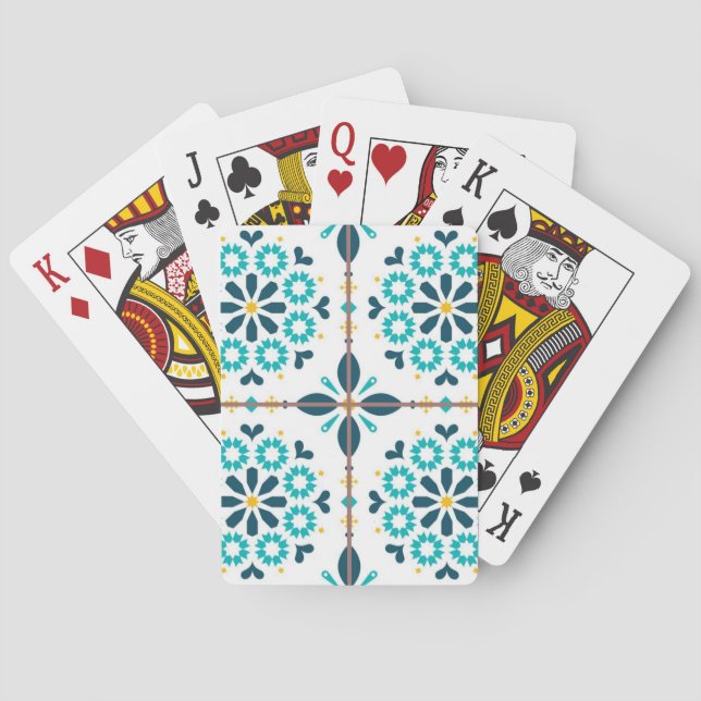 Ceramic tiles pattern playing cards (Back)