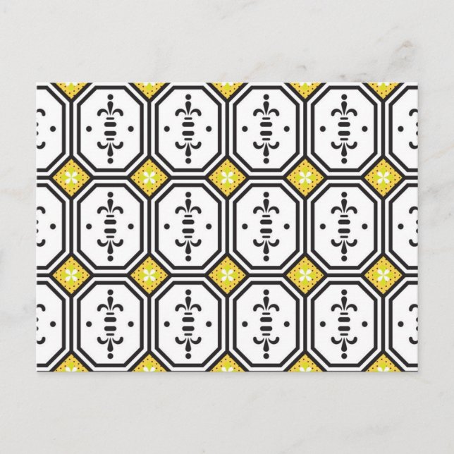Ceramic tiles pattern postcard (Front)