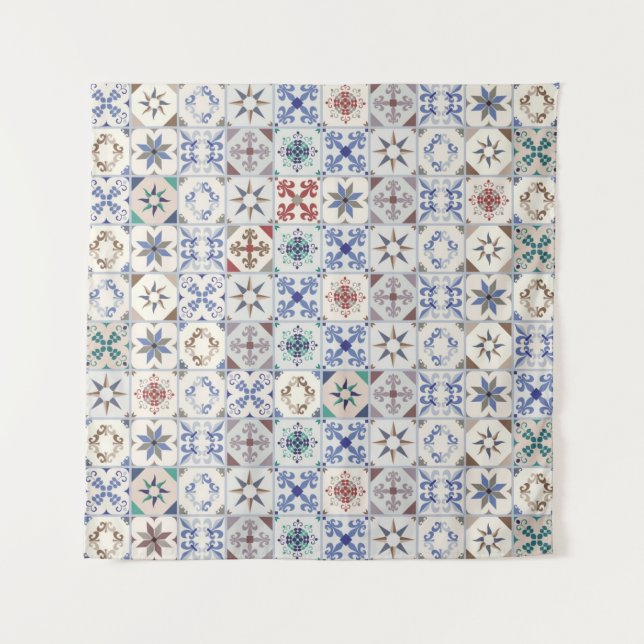 Ceramic tiles pattern tapestry (Front)
