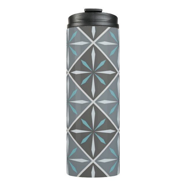 Ceramic tiles pattern thermal tumbler (Front)