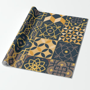 Ceramic tiles pattern wrapping paper