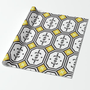 Ceramic tiles pattern wrapping paper