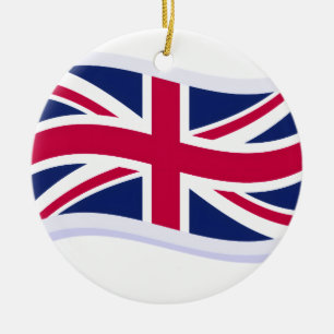 Ceramic Tree Decoration w/ Union Jack