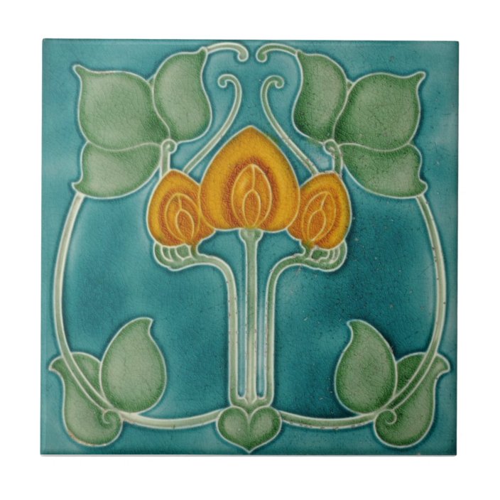 Ceramic Wall Tiles Traditional Art Nouveau Tile Zazzle.co.uk