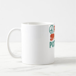 Ceramics Artist I Love Pottery Peace Love Pottery Coffee Mug
