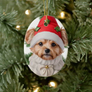 Ceramics Ornaments Best Dog Personalised Christmas