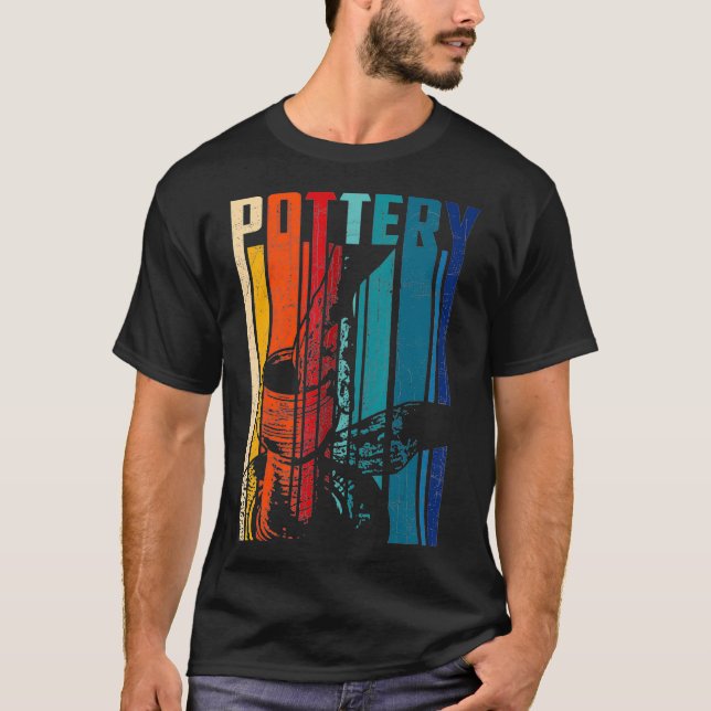 Ceramics T Shirt Retro Vintage Pottery Shirt (Front)