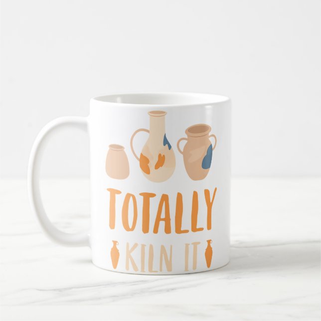 Ceramics Totally Kiln It Pottery Coffee Mug (Left)