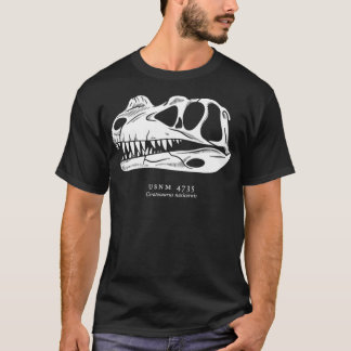 Ceratosaurus fossil skull white version  T-Shirt