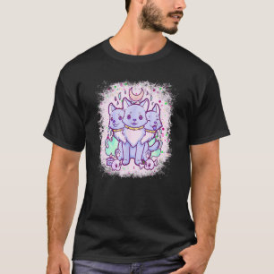 Cerberus 3 Headed Dog Pastel Goth Greek Mythology T-Shirt