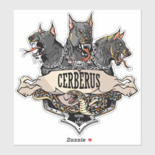 Cerberus Hellhound and snake