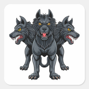 Cerberus Square Sticker