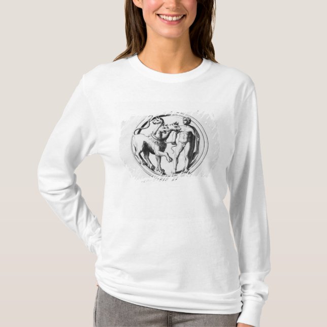 Cerberus Tamed by Hercules T-Shirt (Front)