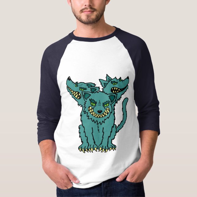 Cerberus - The Three Headed Hell Hound T-Shirt (Front)