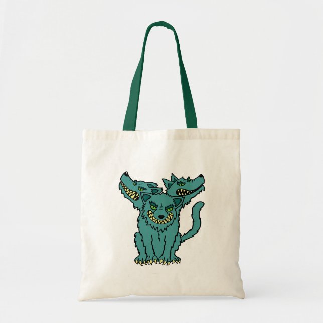 Cerberus - The Three Headed Hell Hound Tote Bag (Front)