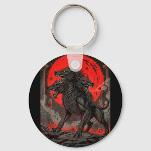 Cerberus underworld greek mythology hellhound edgy key ring
