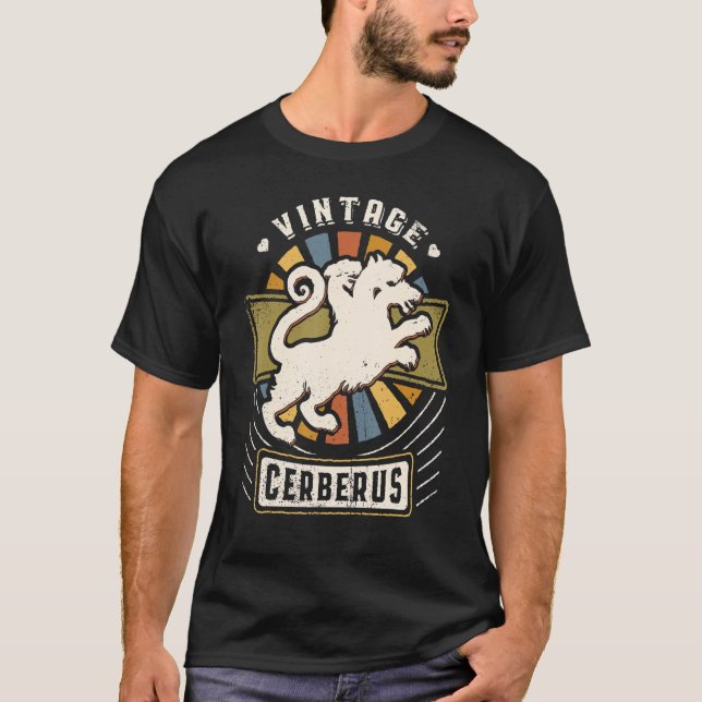 Cerberus Vintage Classic Retro Love T-Shirt (Front)