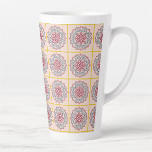 cercle in mosaic. mandala latte mug