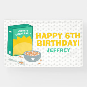 Cereal Birthday Party Banner