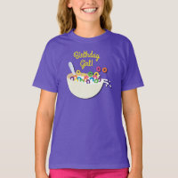 Cereal Bowl Kids Sleepover Birthday Party Cute