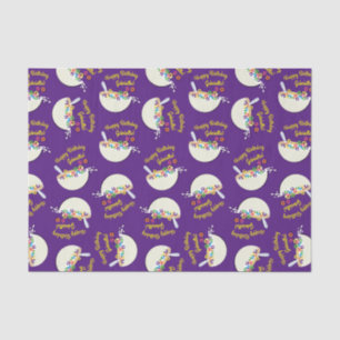 Cereal Bowl Kids Sleepover Birthday Party Cute Tissue Paper