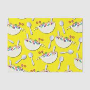 Cereal Bowl Kids Sleepover Birthday Party Cute Tissue Paper