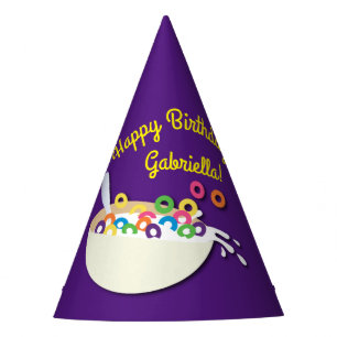 Cereal Bowl Sleepover Birthday Party Party Hat