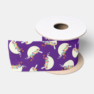 Cereal Bowl Sleepover Birthday Party Satin Ribbon