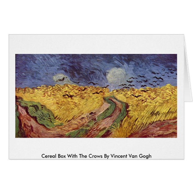Cereal Box With The Crows By Vincent Van Gogh (Front Horizontal)