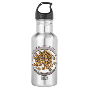 Cereal cartoon illustration 532 ml water bottle
