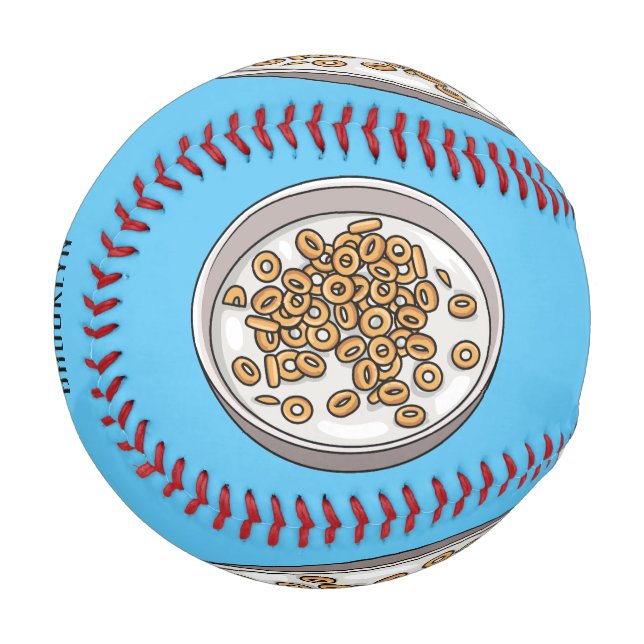 Cereal cartoon illustration  baseball (Front Left)