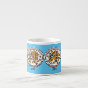Cereal cartoon illustration espresso cup