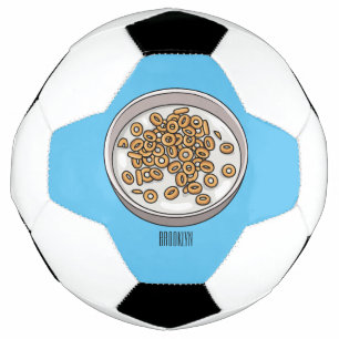 Cereal cartoon illustration football