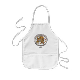Cereal cartoon illustration kids apron