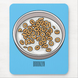 Cereal cartoon illustration mouse mat