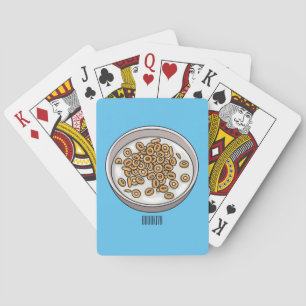 Cereal cartoon illustration  playing cards